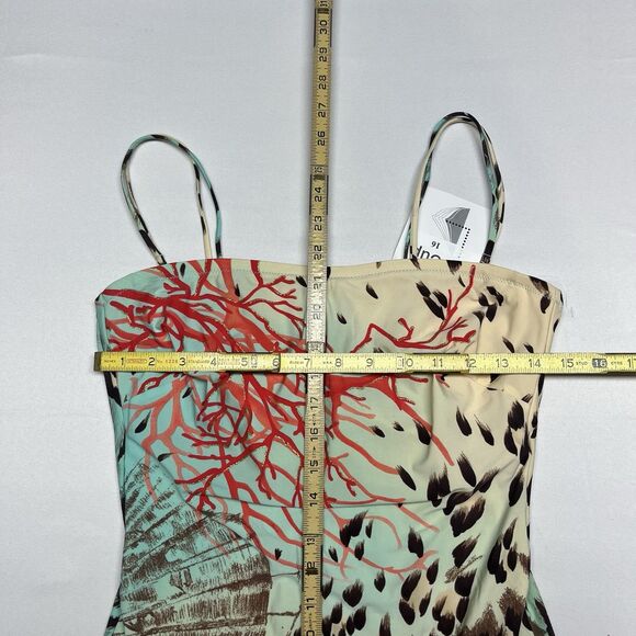 MARYAN MEHLHORN Tropical Seashell Ocean B-cup Swimsuit Fits Medium Large - Picture 5 of 9